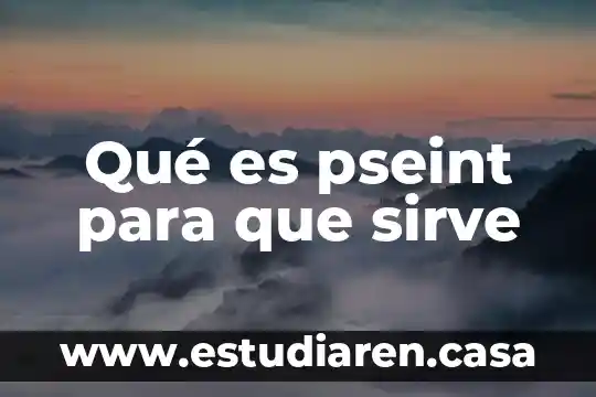 Que es la caja archivadora 3 Qué es pseint para que sirve