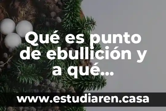 Física que es el punto de ebullición 8 Qué es punto de ebullición y a qué propiedad corresponde