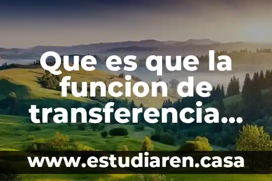 Qué es equipo integrador 5 Que es que la funcion de transferencia tenga un integrador