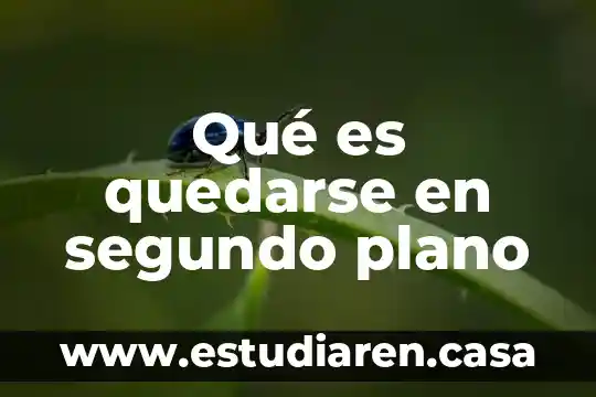 Que es un plano y un eje 3 Qué es quedarse en segundo plano