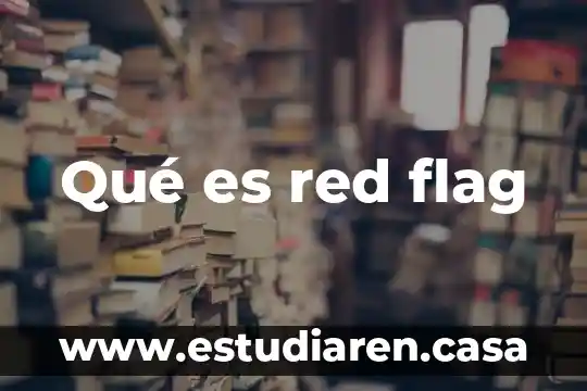 Qué es una red sin uso medido 6 Qué es red flag