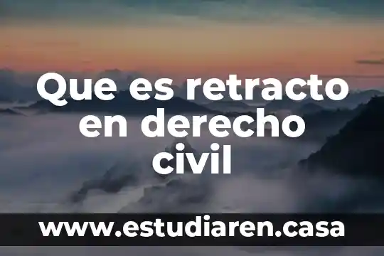 Qué es la concepción del derecho positivo 7 Que es retracto en derecho civil