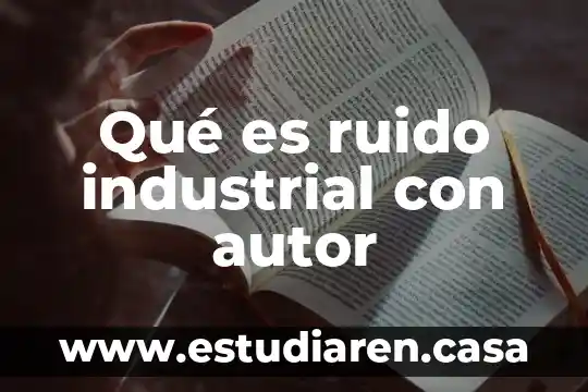 Qué es ruido industrial con autor