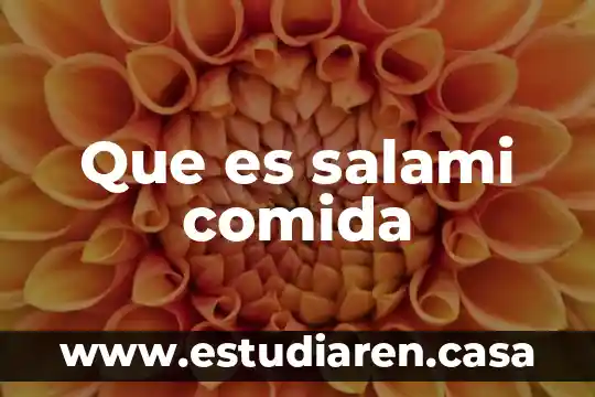 Qué es el celofán y sus características 3 Que es salami comida