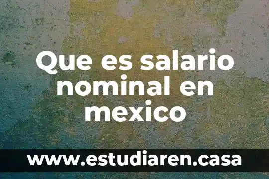 Que es sistema de organizacion 4 Que es salario nominal en mexico