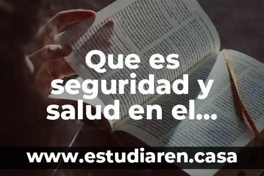 Que es un licenciado en trabajo social 6 Que es seguridad y salud en el trabajo