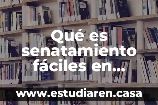 Qué es senatamiento fáciles en dibujo