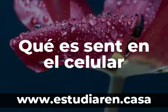 Qué es sent en el celular