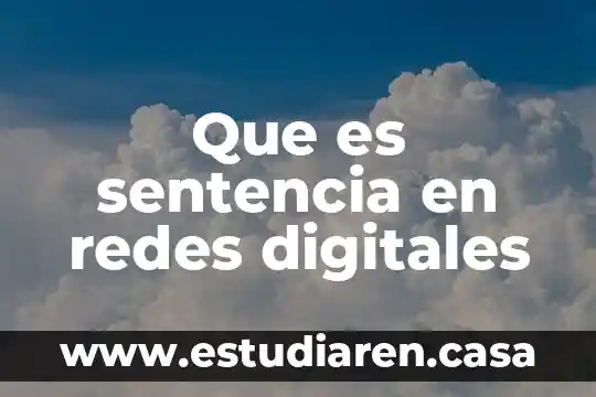 Qué es fuente información digitales 8 Que es sentencia en redes digitales