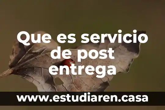 Que es la investigacion ex post facto 6 Que es servicio de post entrega