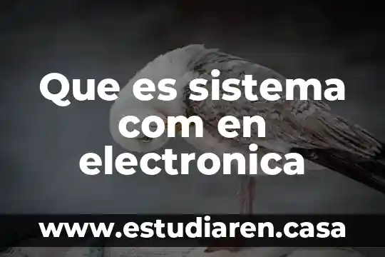 Qué es NC en electrónica 6 Que es sistema com en electronica