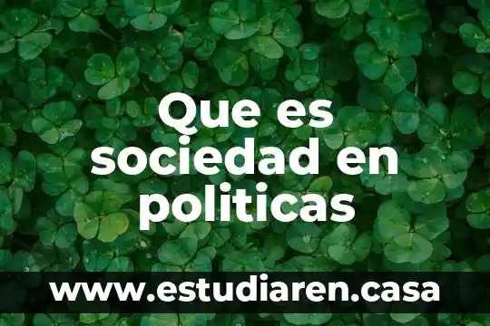 Que es la logica evaluativa de politicas publicas 6 Que es sociedad en politicas