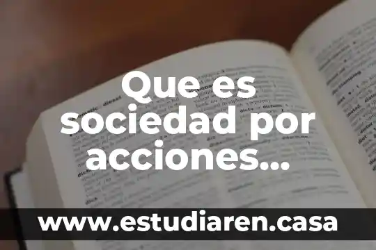 Que es sociedad por acciones simplificada sas