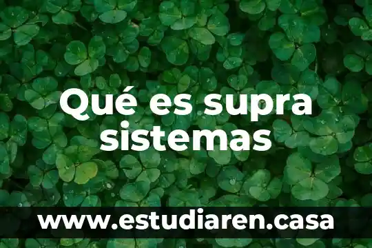 Que es la compra de sistemas 3 Qué es supra sistemas