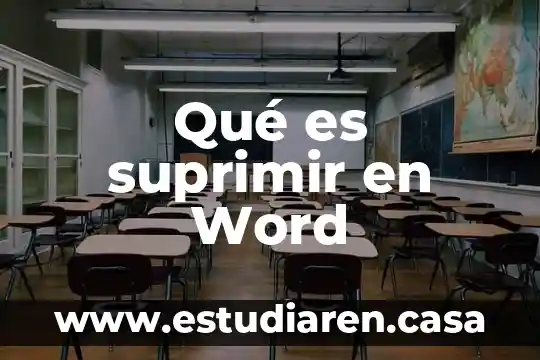Que es suprimir un texto 3 Qué es suprimir en Word