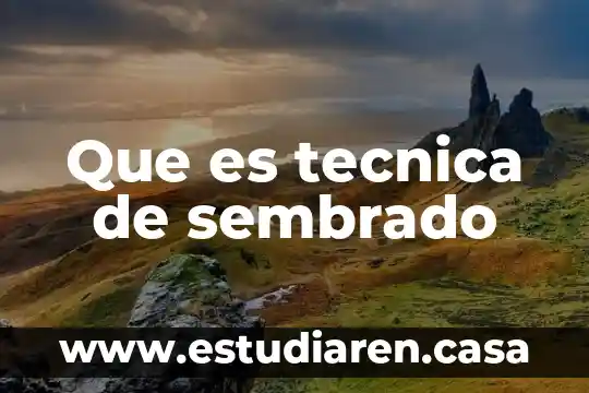 Que es la tecnica de flotado 6 Que es tecnica de sembrado