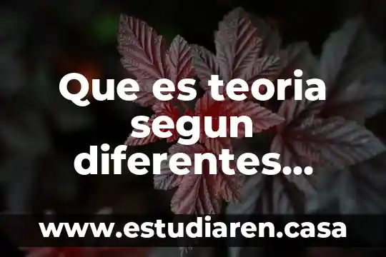 Que es existencia segun un filosofico 5 Que es teoria segun diferentes autores