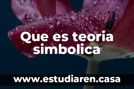 Que es teoria simbolica