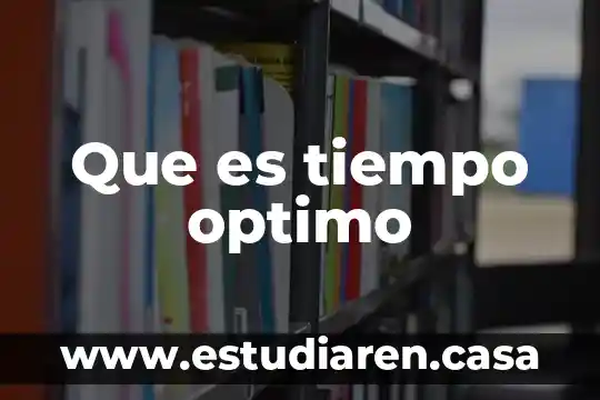 Que es tiempo optimo para desinfeccion 5 Que es tiempo optimo