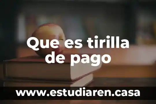 Que es el pago crf 6 Que es tirilla de pago