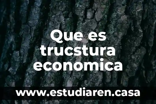 Teoria economica que es el empleo y el desempleo 7 Que es trucstura economica
