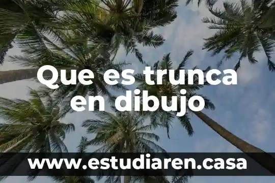 Que es trunca en dibujo