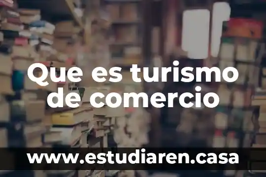 Que es ci en comercio exterior 3 Que es turismo de comercio