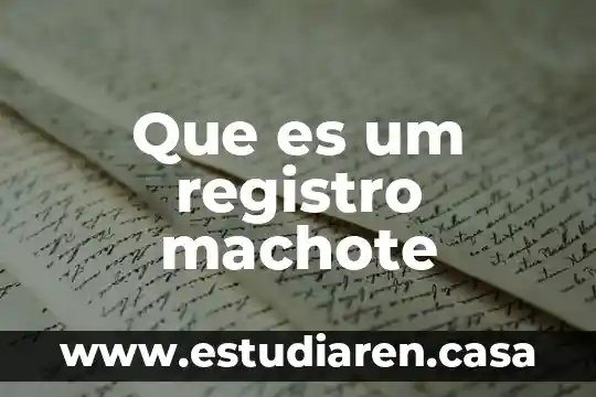 Que es el registro ante la shcp 8 Que es um registro machote