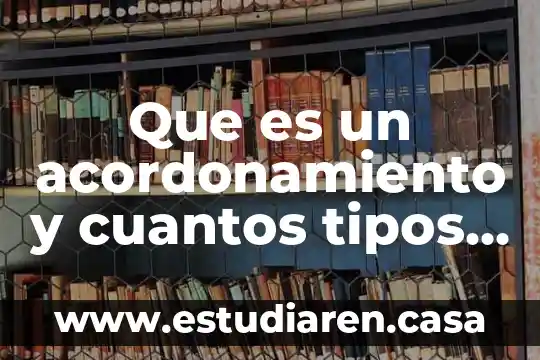Que es un acordonamiento y cuantos tipos hay