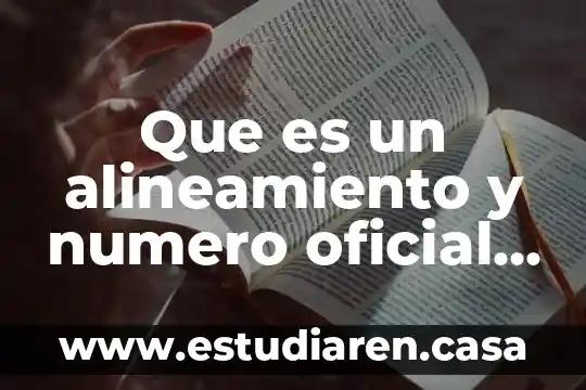 Que es un alineamiento y numero oficial huajuapan de leon