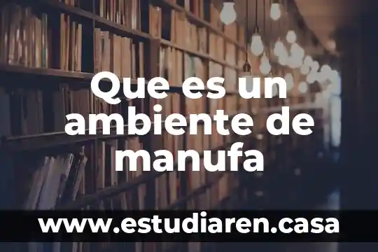 Que es el ambiente fisico de un cuento latinoamericano 4 Que es un ambiente de manufa