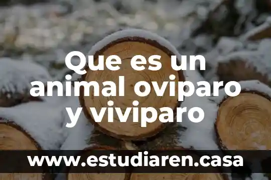 Que es un animal oviparo y viviparo