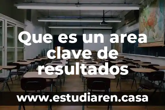 Que es una area tributaria losa 5 Que es un area clave de resultados
