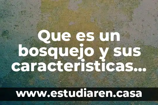 Que es la conjuncion y sus caracteristicas en cuadroo sipnotico 4 Que es un bosquejo y sus caracteristicas expositivas