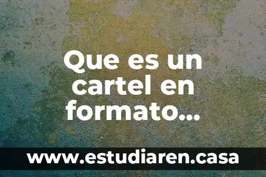 Que es analisis vertical ejemplo 3 Que es un cartel en formato vertical