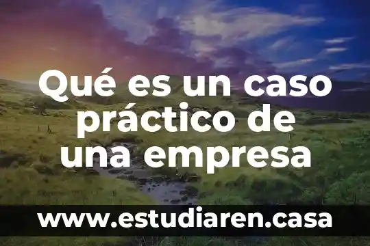 Que es entrada y salida de una empresa 5 Qué es un caso práctico de una empresa