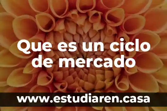 Que es un ciclo de mercado