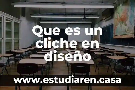 Que es un cliche en diseño