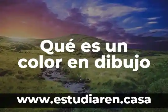 Qué es un color en dibujo