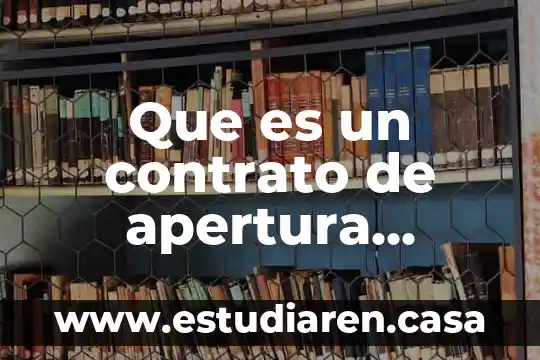Que es un contrato de apertura rapida de empresa