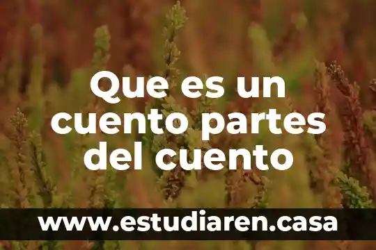 Que es un marco teorico y sus partes y tipos 3 Que es un cuento partes del cuento