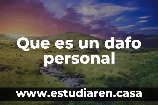 Que es tomarlo personal 3 Que es un dafo personal