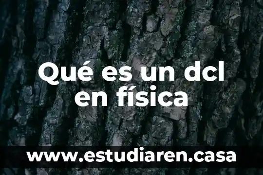 Que es un choque en fisica 8 Qué es un dcl en física