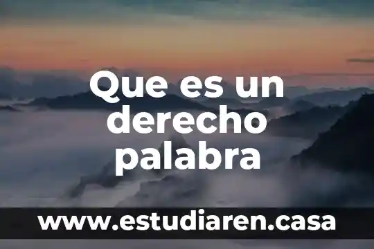 Que es la palabra de dios 8 Que es un derecho palabra