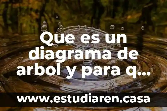Que es un diagrama de arbol y para q sirve