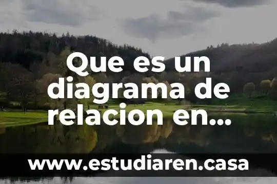 Báudio en informática qué es 8 Que es un diagrama de relacion en informatica