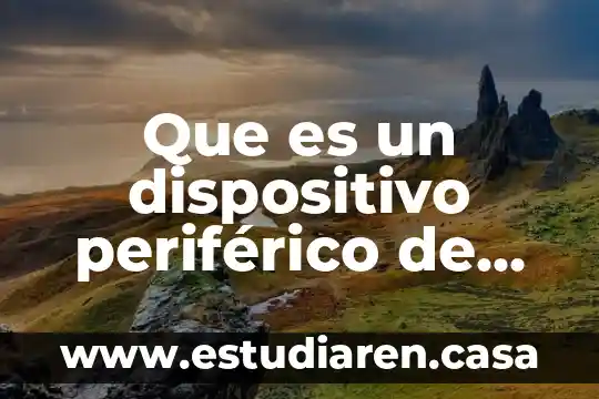 Qué es el dispositivo intra uterino y para qué sirve 7 Que es un dispositivo periférico de comunicación