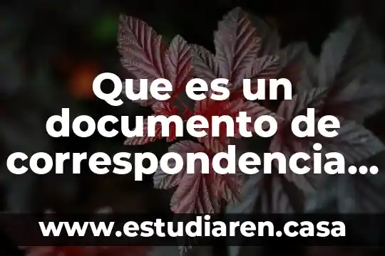 Que es una presentacion en un documento 6 Que es un documento de correspondencia word