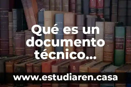 Qué es un documento técnico expresión oral