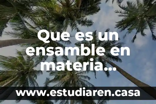 Que es la aprehensión en la materia de historia 8 Que es un ensamble en materia turistica